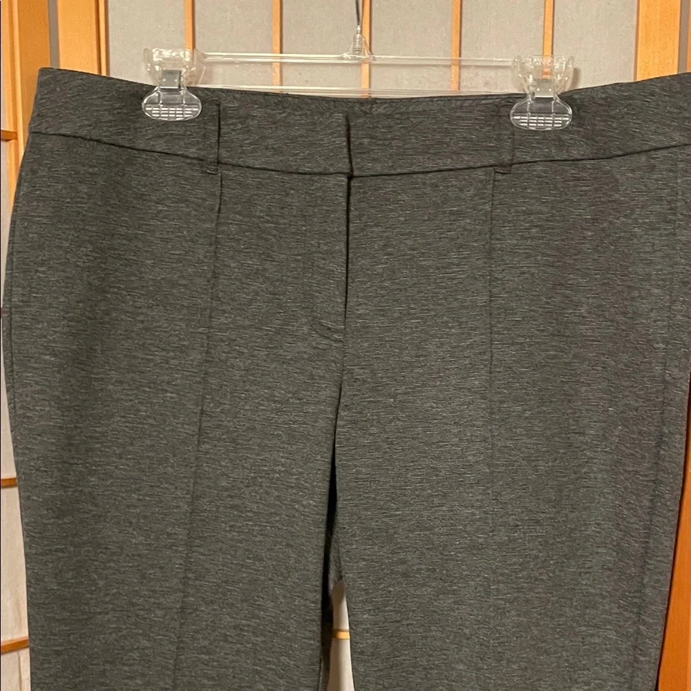 New York & Co Women’s Size 14 Average Dark Gray Dress Zip Up Wide Leg Pants